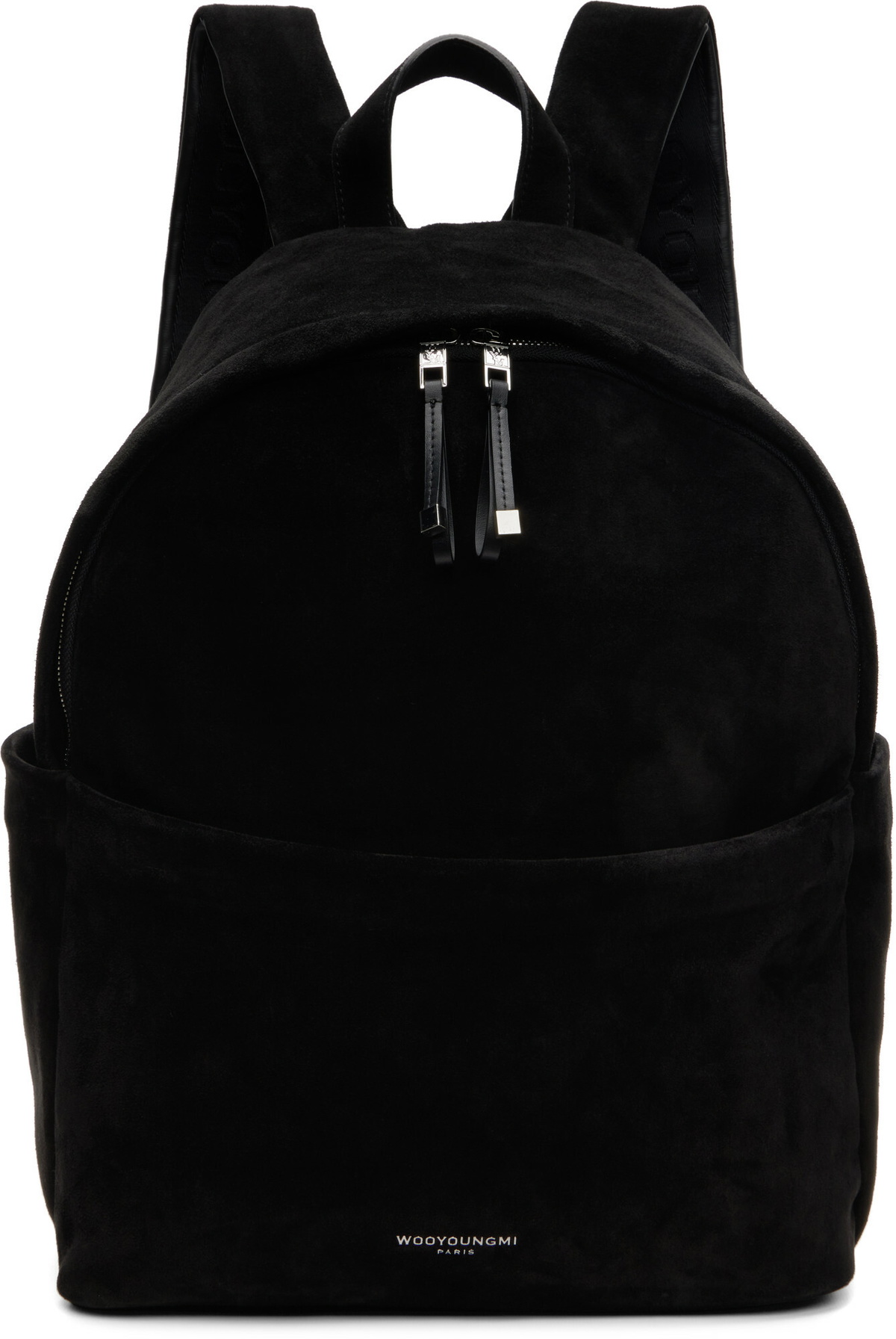 WOOYOUNGMI Black Suede Backpack