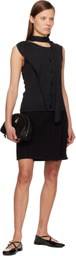 Jimmy Choo Black Avn Curve Pouch