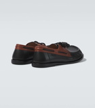 Loewe Campo leather boat shoes