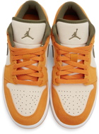 Nike Jordan Beige & Orange Air Jordan 1 Low SE Sneakers