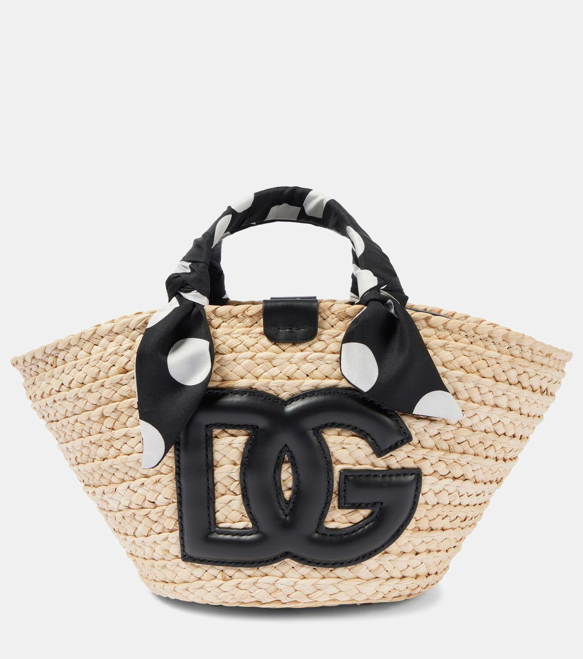 Dolce&Gabbana Kendra Medium raffia tote bag
