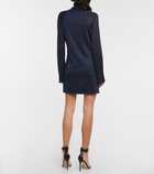 Victoria Beckham Lurex® turtleneck minidress