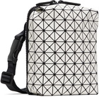 BAO BAO ISSEY MIYAKE White Beetle Metallic Bag