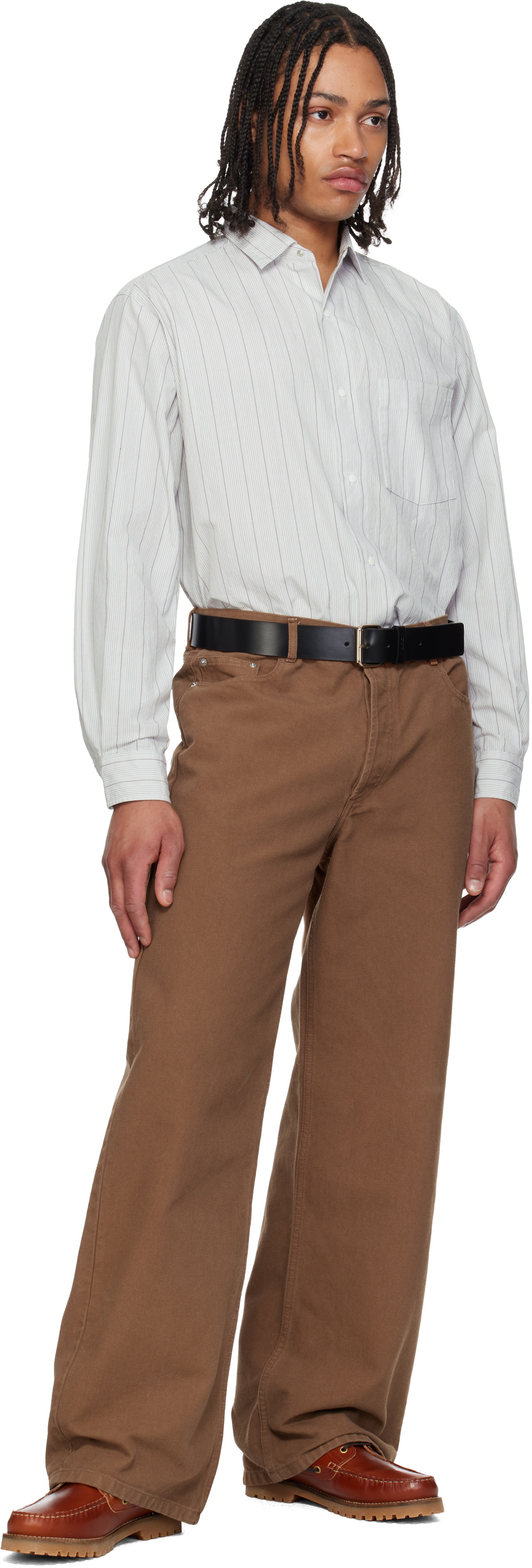 A.P.C. Brown 'La Ceinture' Large Belt