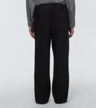 Lemaire - Belted wide-leg cotton jeans