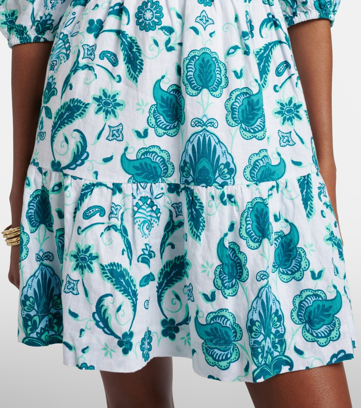 Heidi Klein Kos paisley linen minidress