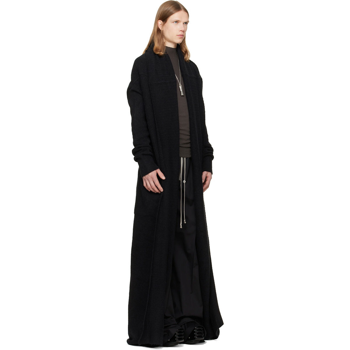 Rick Owens Black Tower Dafne Robe Cardigan