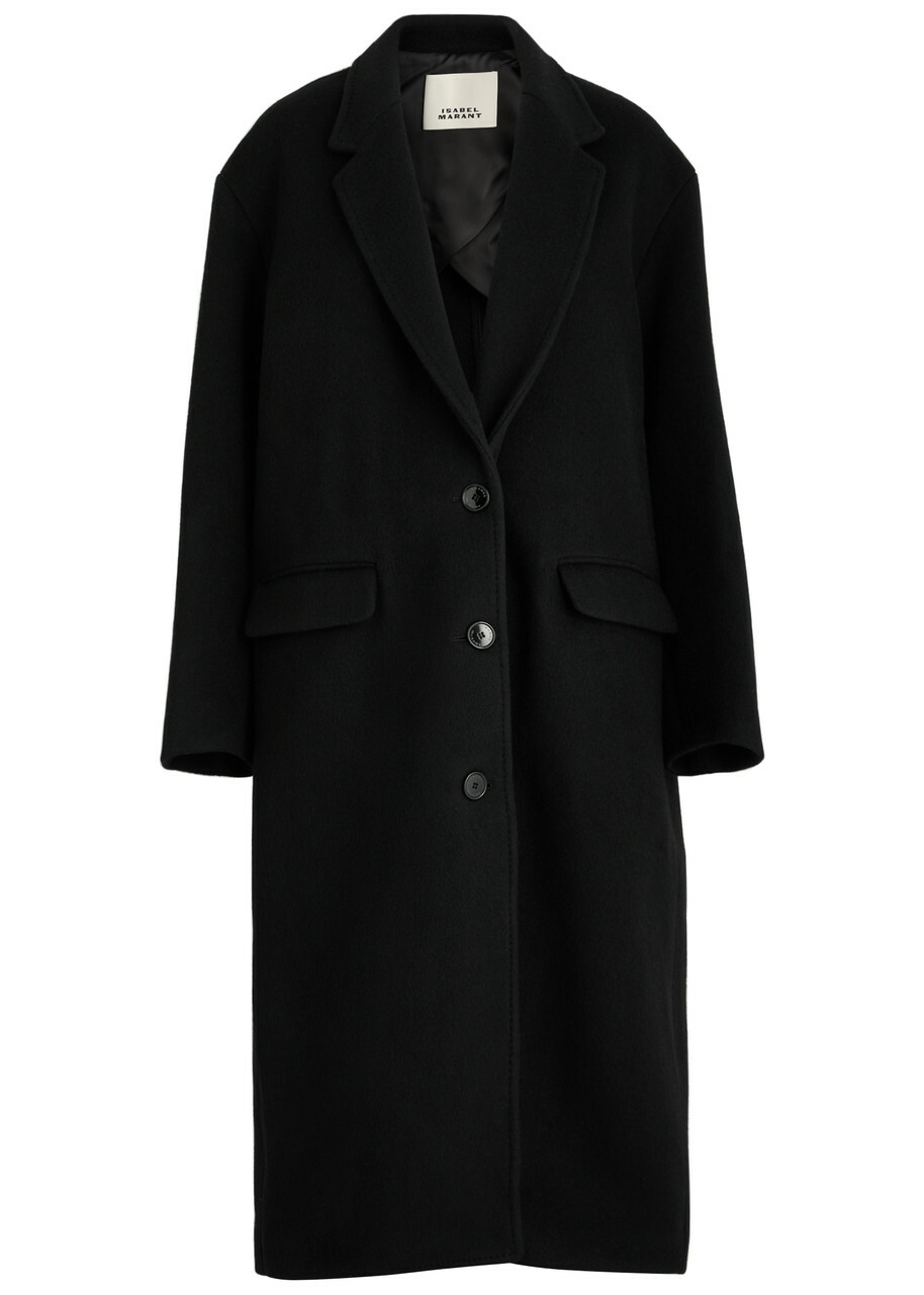 Isabel Marant Efezia Wool-blend Coat Black Isabel Marant