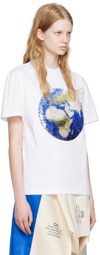 JW Anderson White Globe T-Shirt