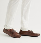 TOD'S - City Full-Grain Leather Driving Shoes - Brown