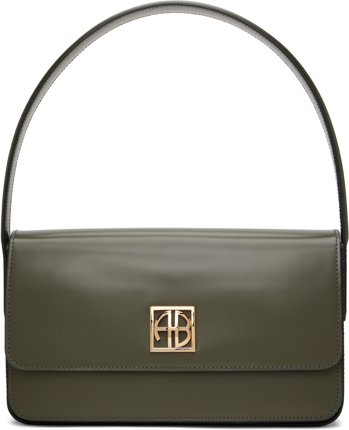 ANINE BING Green Elly Shoulder Bag