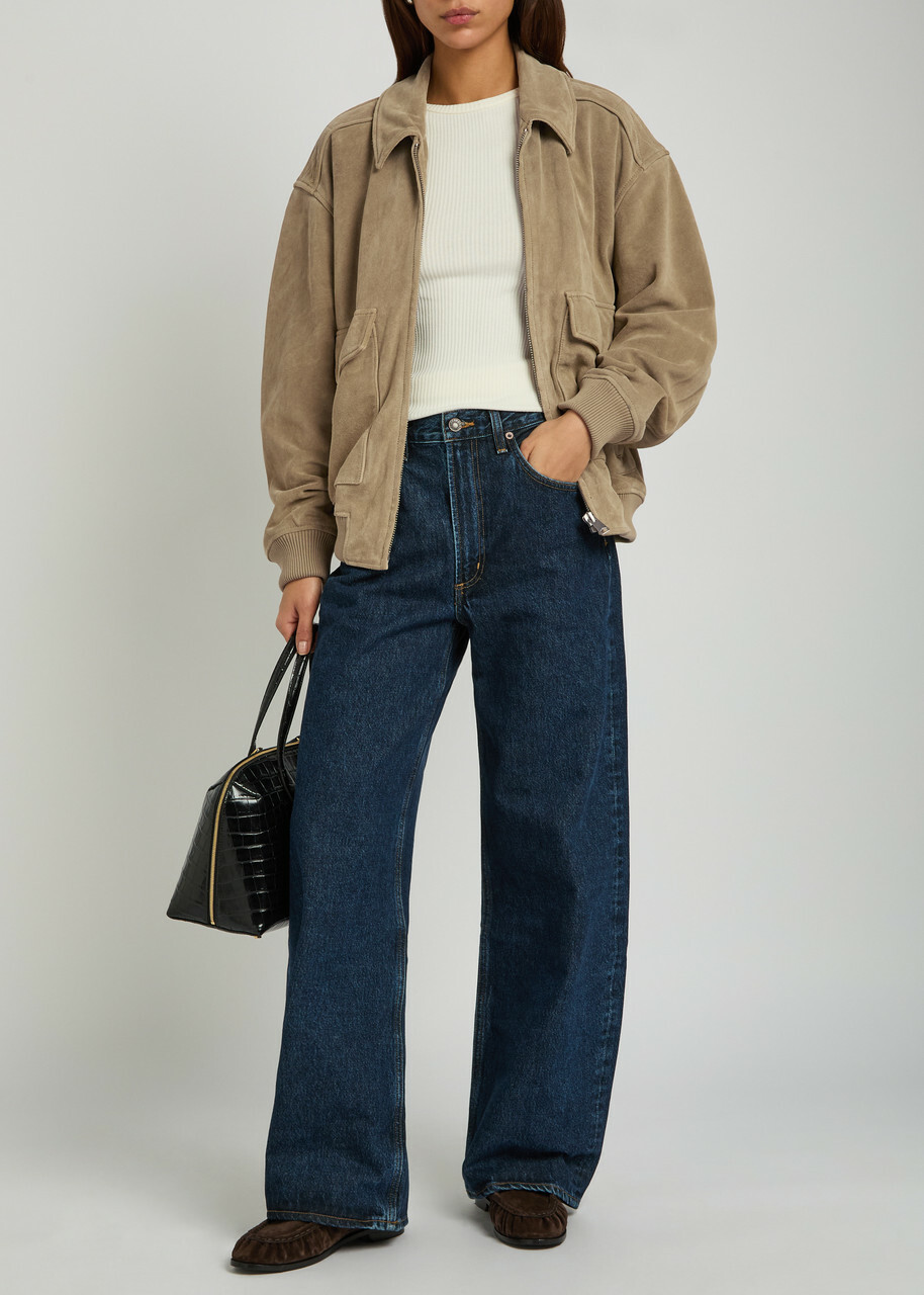 Citizens OF Humanity Vivienne Suede Jacket Beige