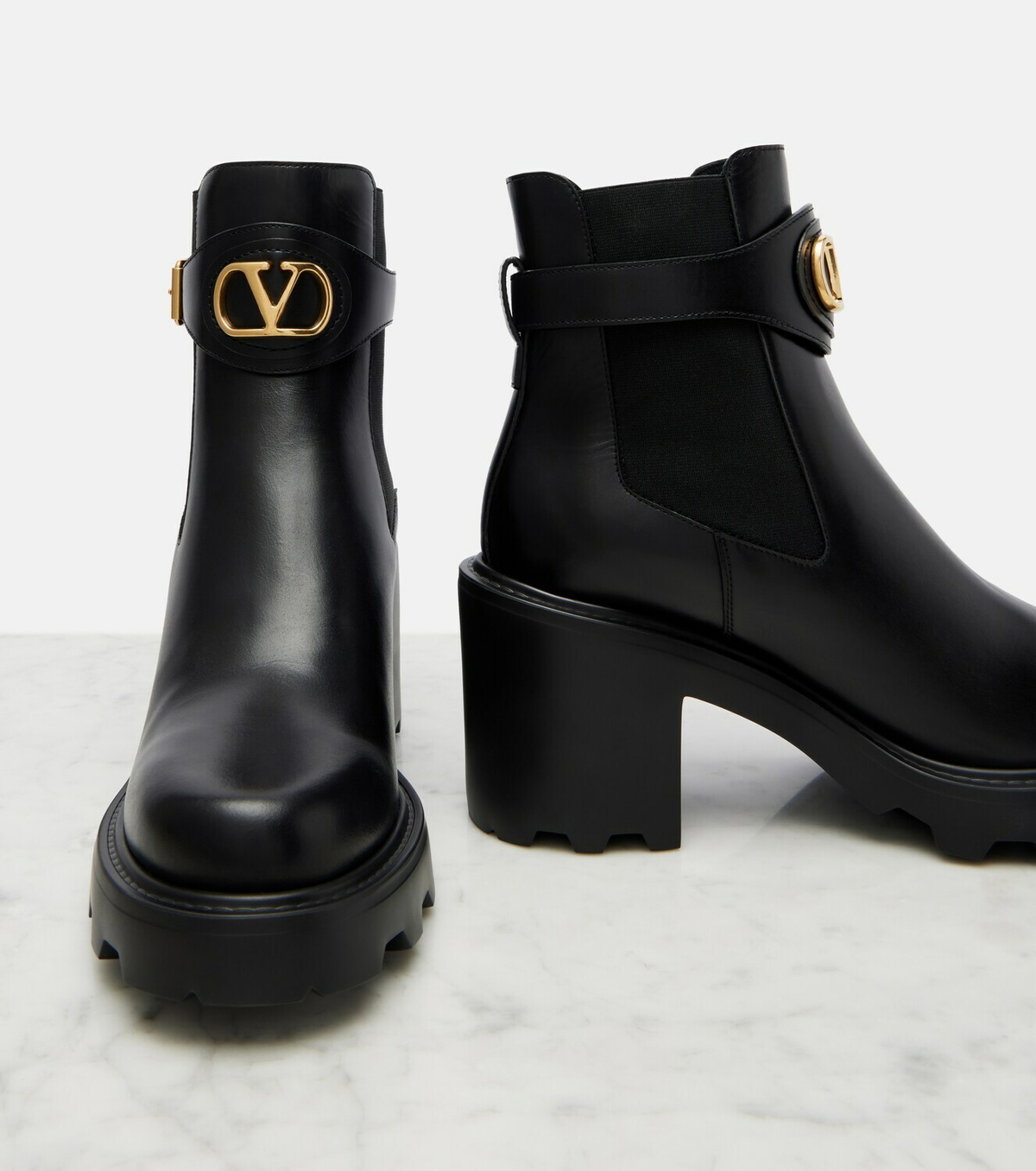 Valentino Garavani Beatle VLogo leather ankle boots