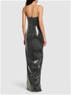 ROTATE - Sequined Slit Maxi Dress