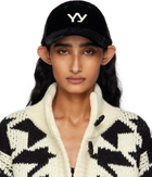 OPEN YY Black 'Yy' Velvet Ball Cap