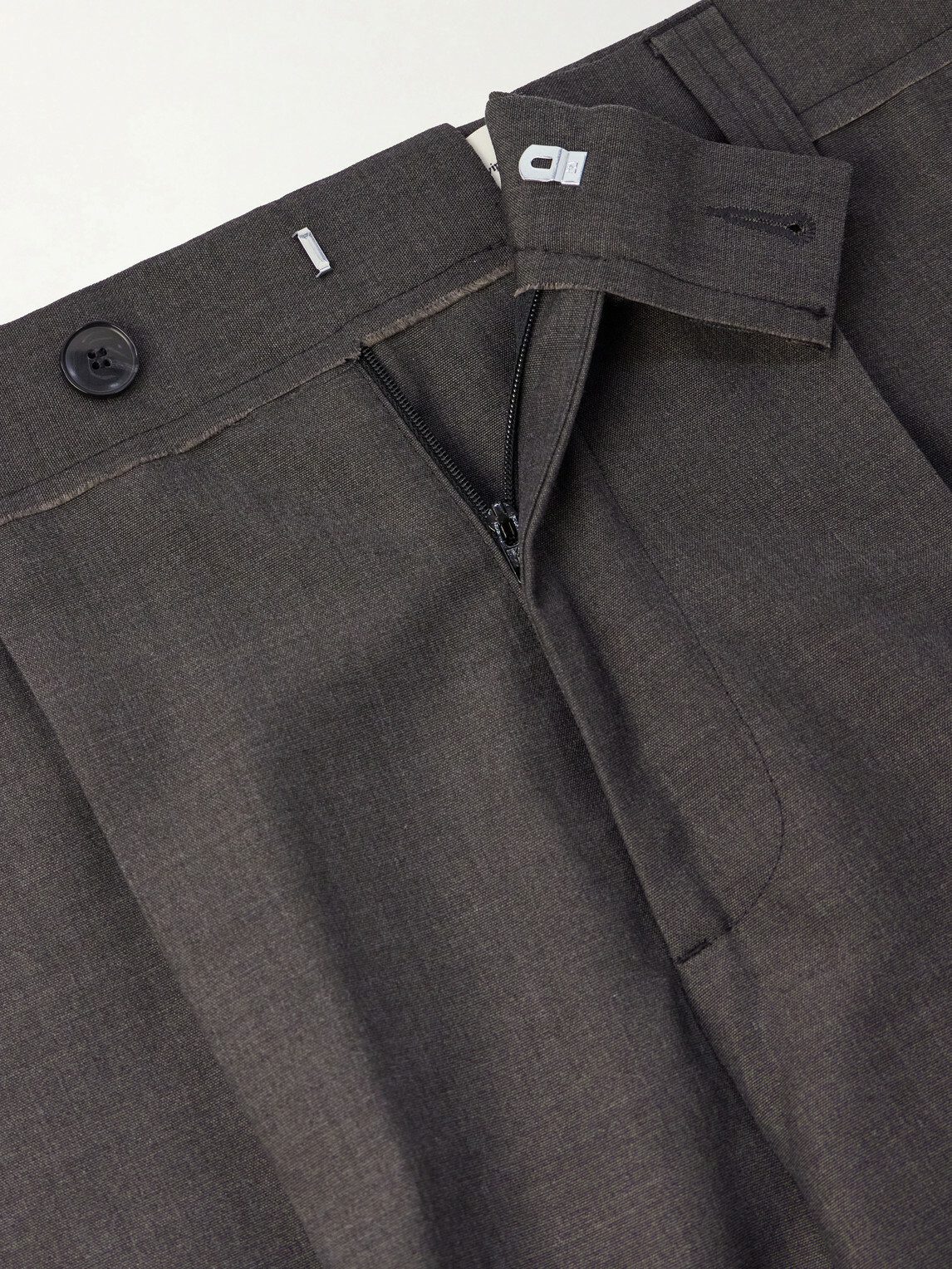 mfpen - Straight-Leg Pleated Wool Trousers - Gray