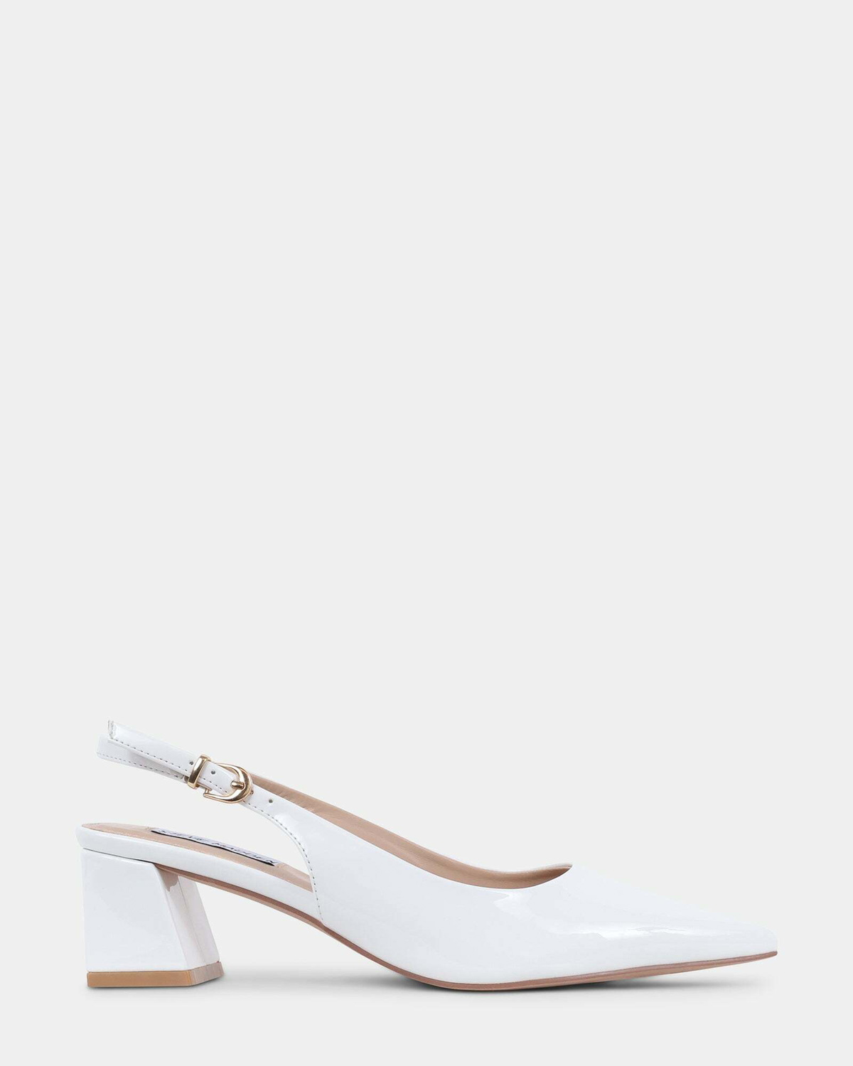 Steve Madden Diffuse Heels in White Patent