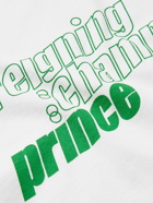 Reigning Champ - Prince Logo-Print Cotton-Jersey Tennis T-Shirt - White