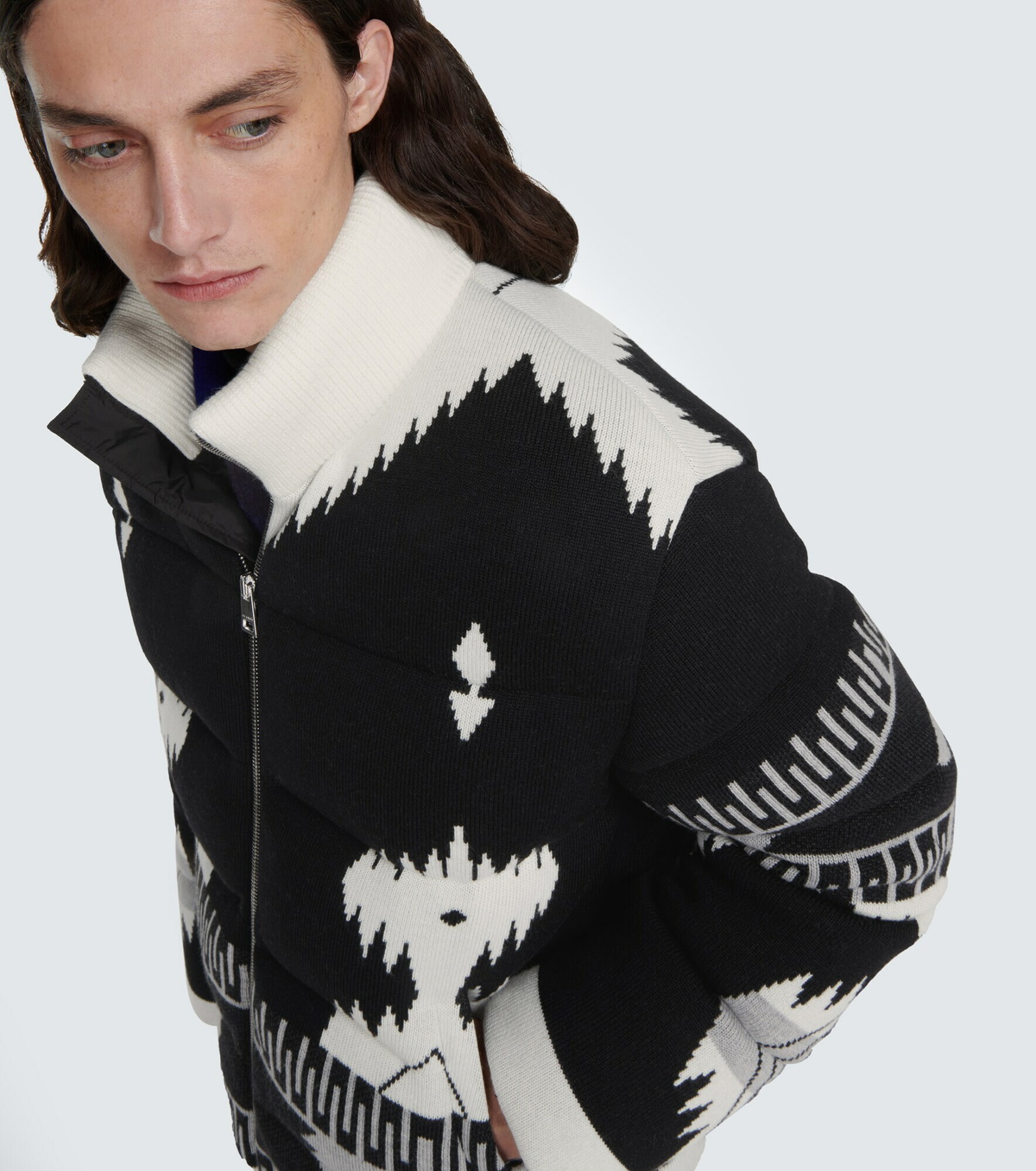 Alanui - Icon jacquard puffer jacket Alanui