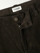 Corridor - Straight-Leg Cotton-Corduroy Trousers - Brown