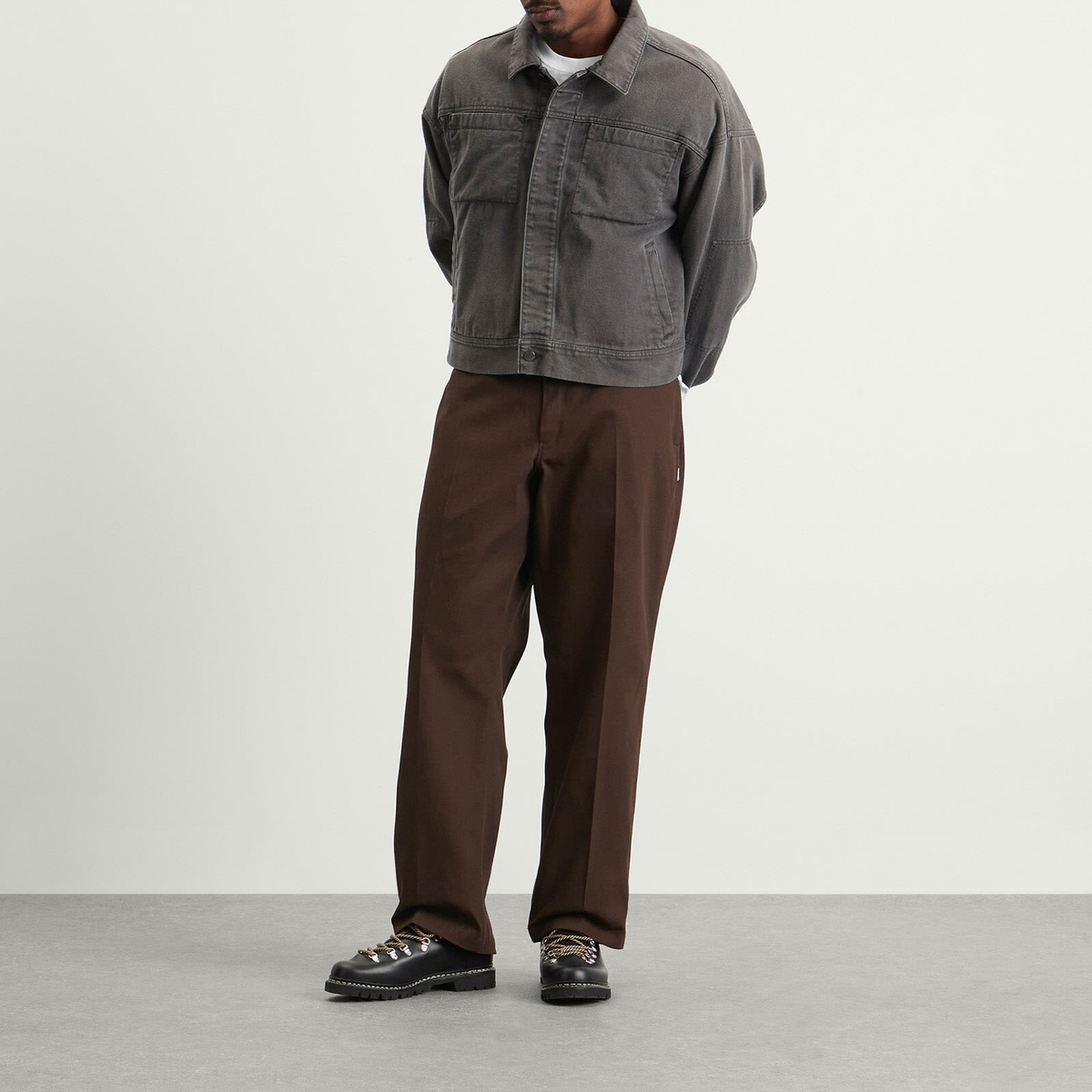 Neighborhood Men's Wide Work Pants in Brown Neighborhood