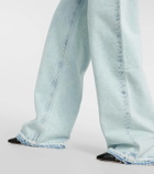 Alessandra Rich Embellished straight jeans