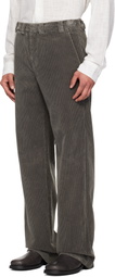 Rier SSENSE Exclusive Gray Corduroy Trousers