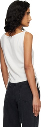 Dunst Off-White Layering Knit Tank Top