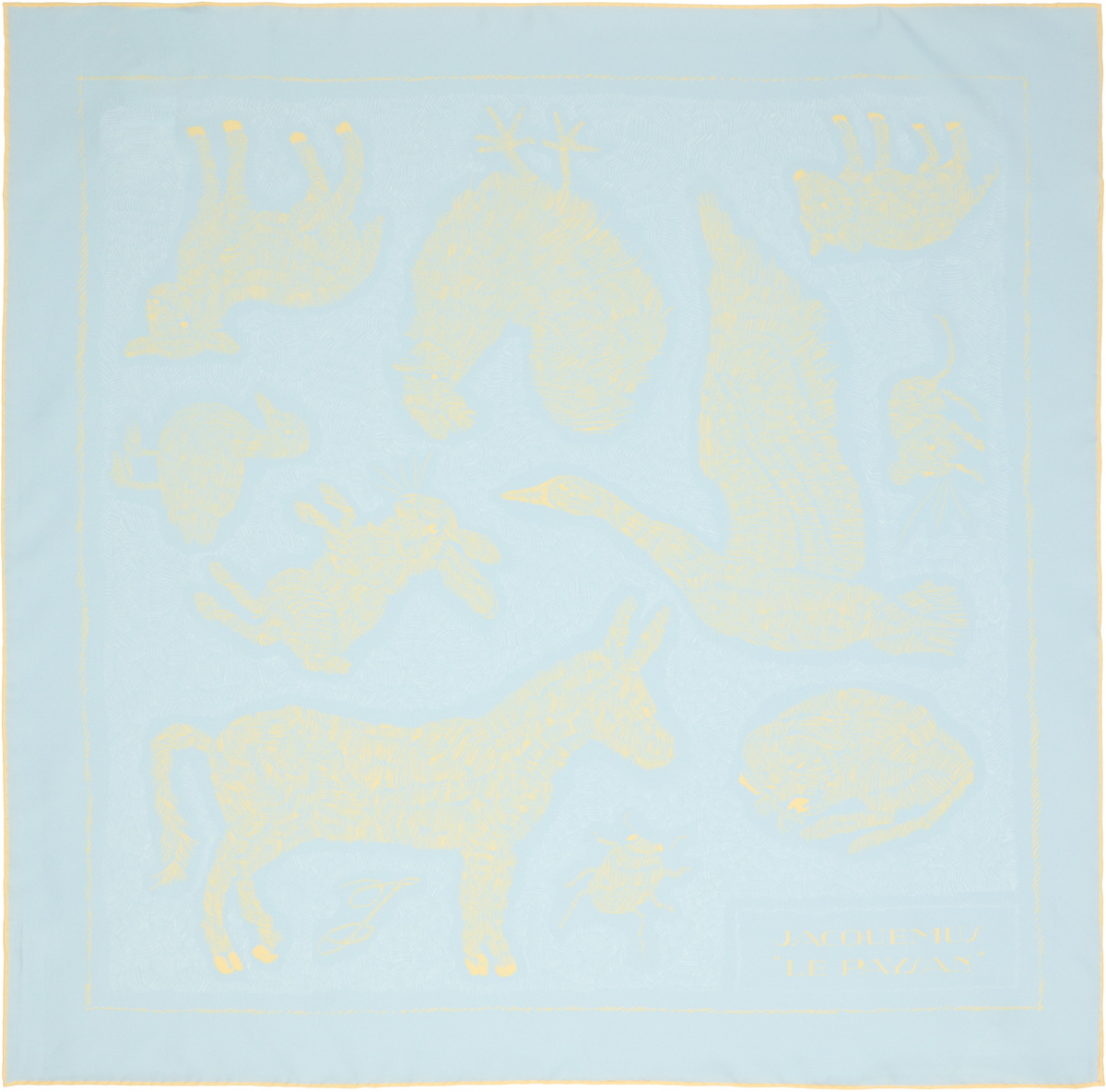 JACQUEMUS Blue 'Le Paysan' Scarf