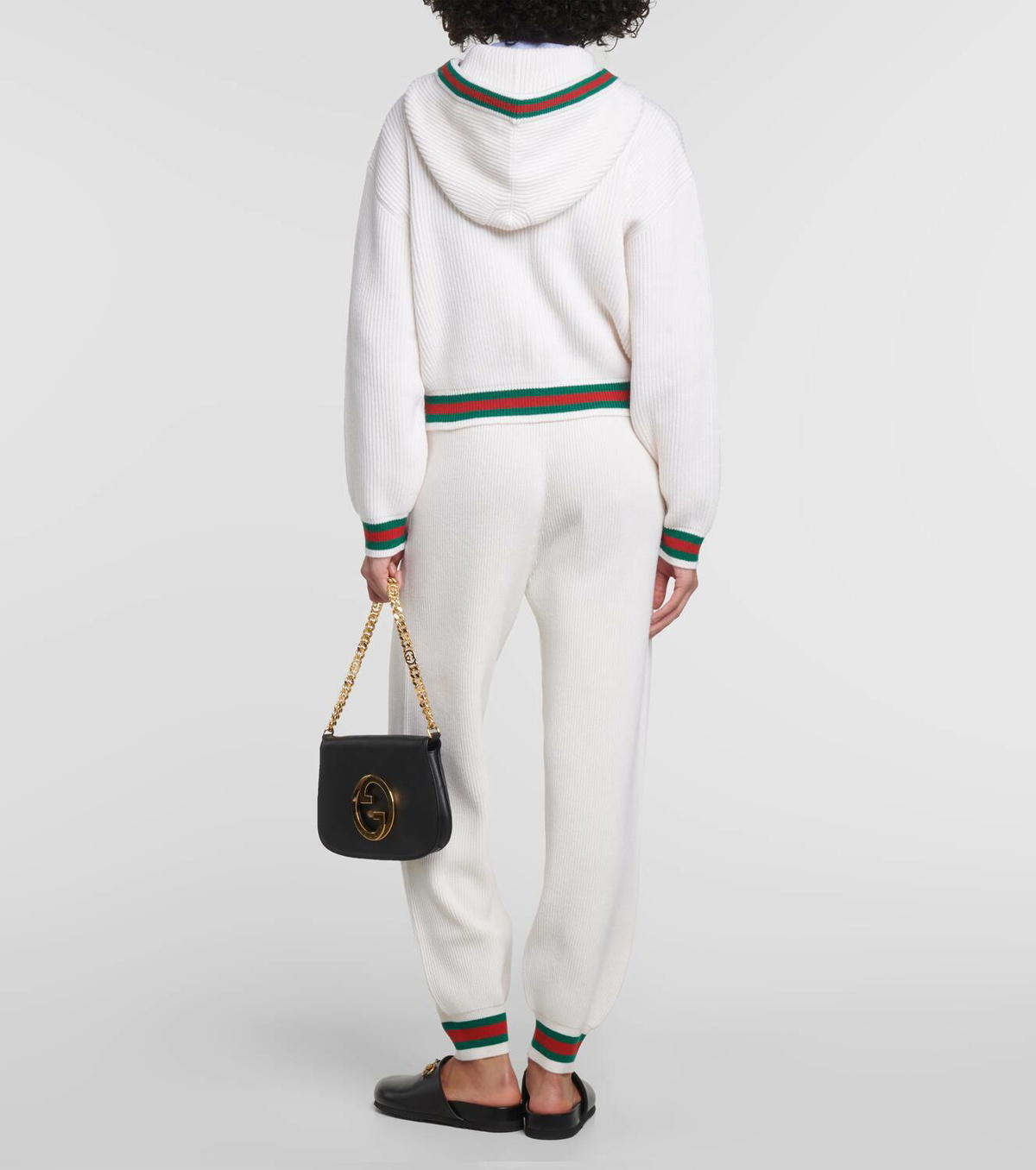 Gucci Web Stripe ribbed-knit wool cardigan Gucci