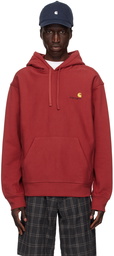 Carhartt Work In Progress Red American Script Hoodie