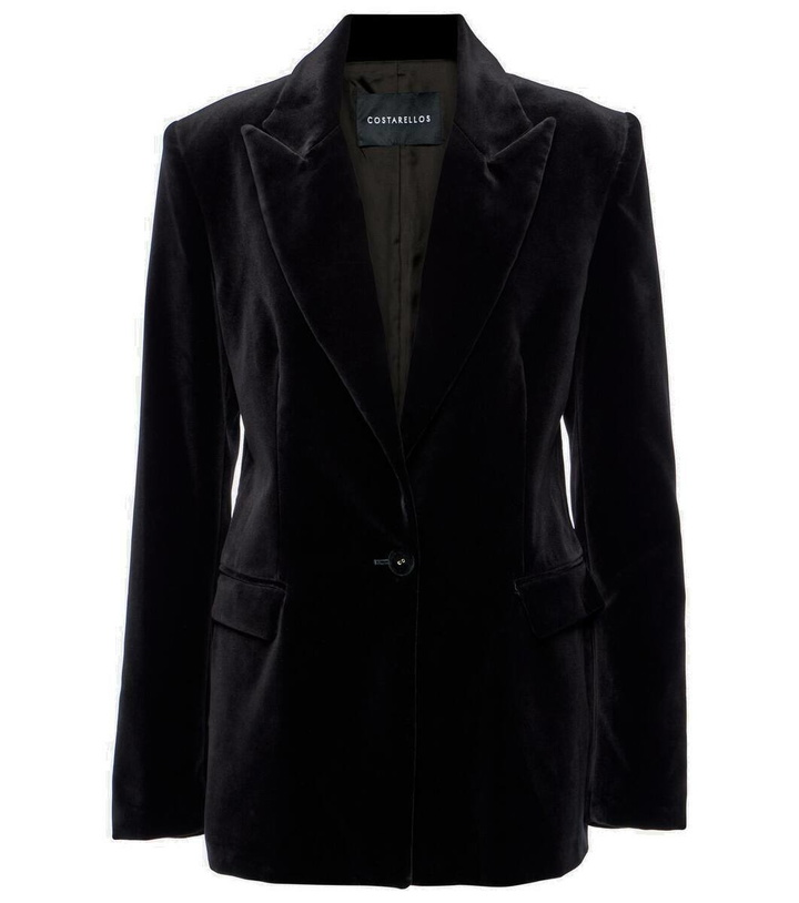 Photo: Costarellos Azura cotton velvet blazer