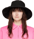 Jil Sander Black Bucket Beach Hat