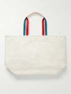 Orlebar Brown - Mason Logo-Print Striped Cotton-Canvas Tote Bag