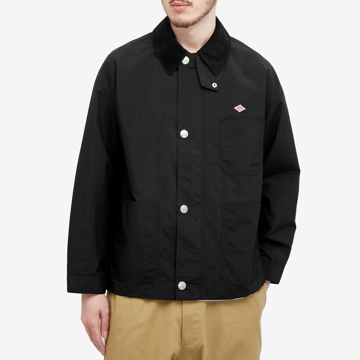 Danton Men's Nylon Coverall Jacket in Black Danton