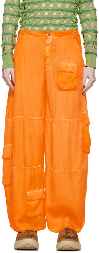Photo: Collina Strada SSENSE Exclusive Orange Cargo Pants