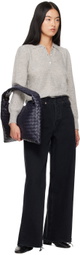 FRAME Black 'Le Low Baggy Wide Leg' Jeans