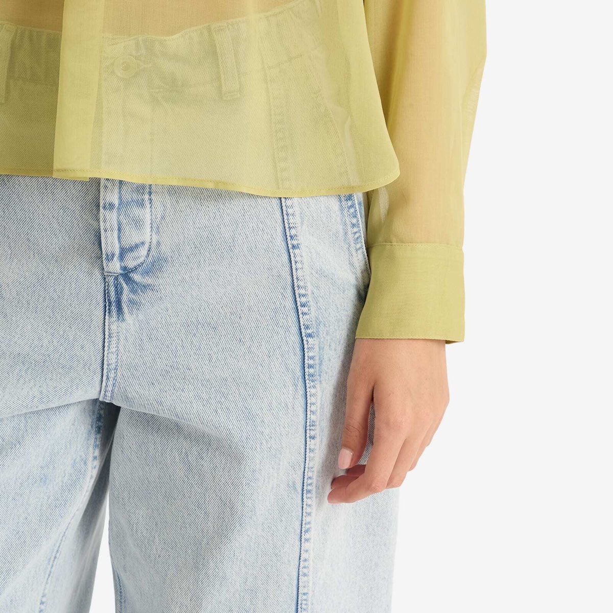 YMC Women's Displaced Seam Jeans in Indigo