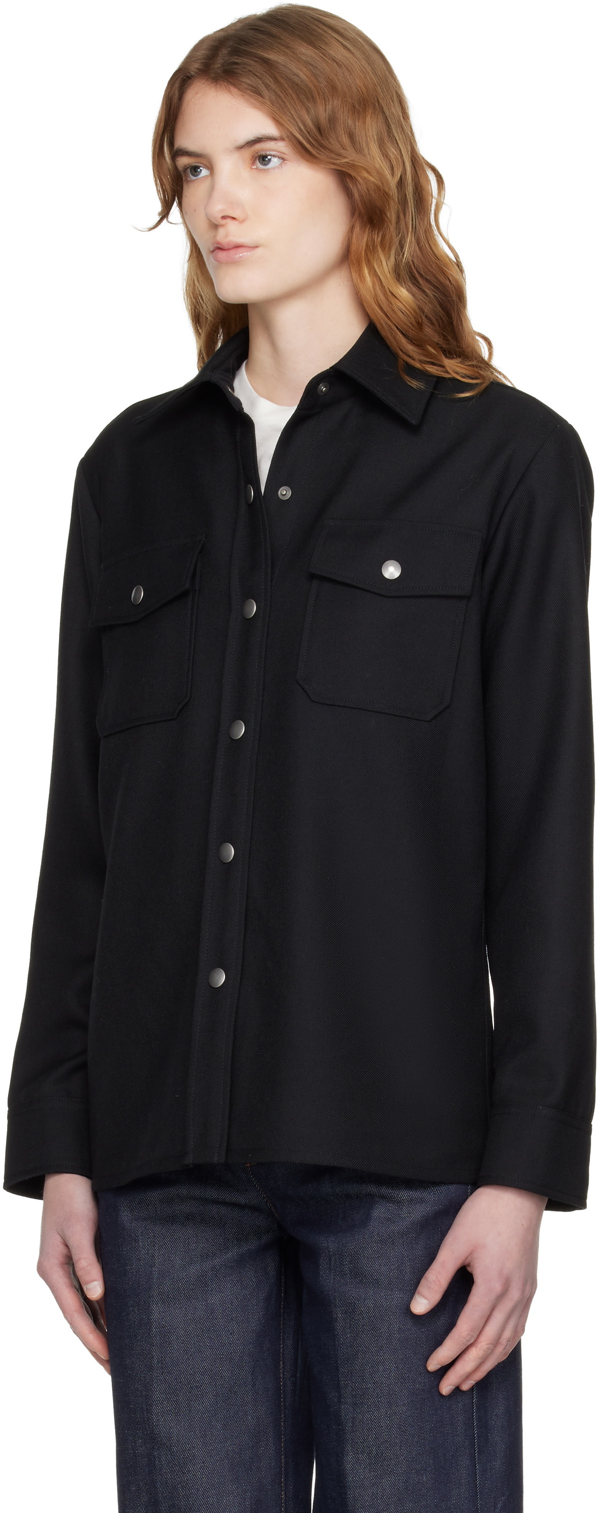 A.P.C. Black Over Shirt