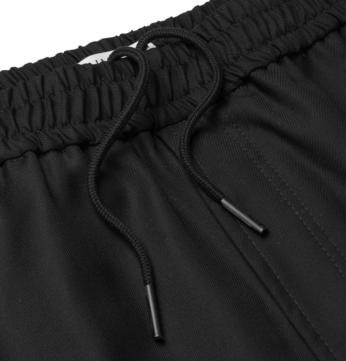 Track Pants Black Wool Twill