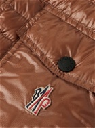 Moncler Grenoble - Ollon Logo-Appliquéd Quilted Polartec® Alpha® Ripstop Down Gilet - Brown