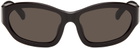 Dries Van Noten Brown Linda Farrow Edition Goggle Sunglasses
