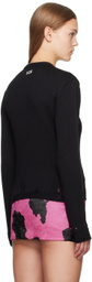 GCDS Black 'Cringe' Sweater