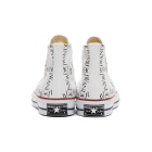 JW Anderson White Converse Edition Grid Logo Sneakers