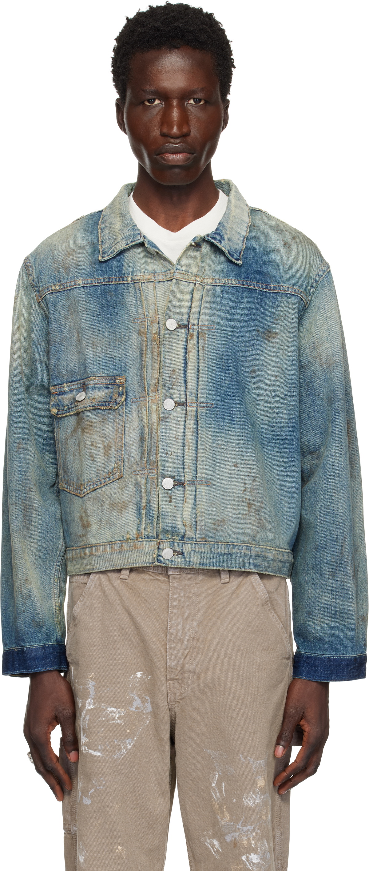 Enfants Riches Déprimés Blue Type VII Denim Jacket Enfants Enfants Riches Déprimés Blue Type VII Denim Jacket Enfants