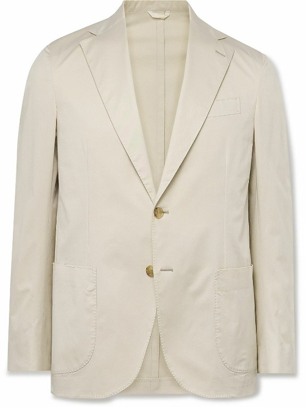 Photo: De Petrillo - Slim-Fit Cotton-Blend Suit Jacket - Neutrals