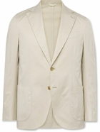 De Petrillo - Slim-Fit Cotton-Blend Suit Jacket - Neutrals
