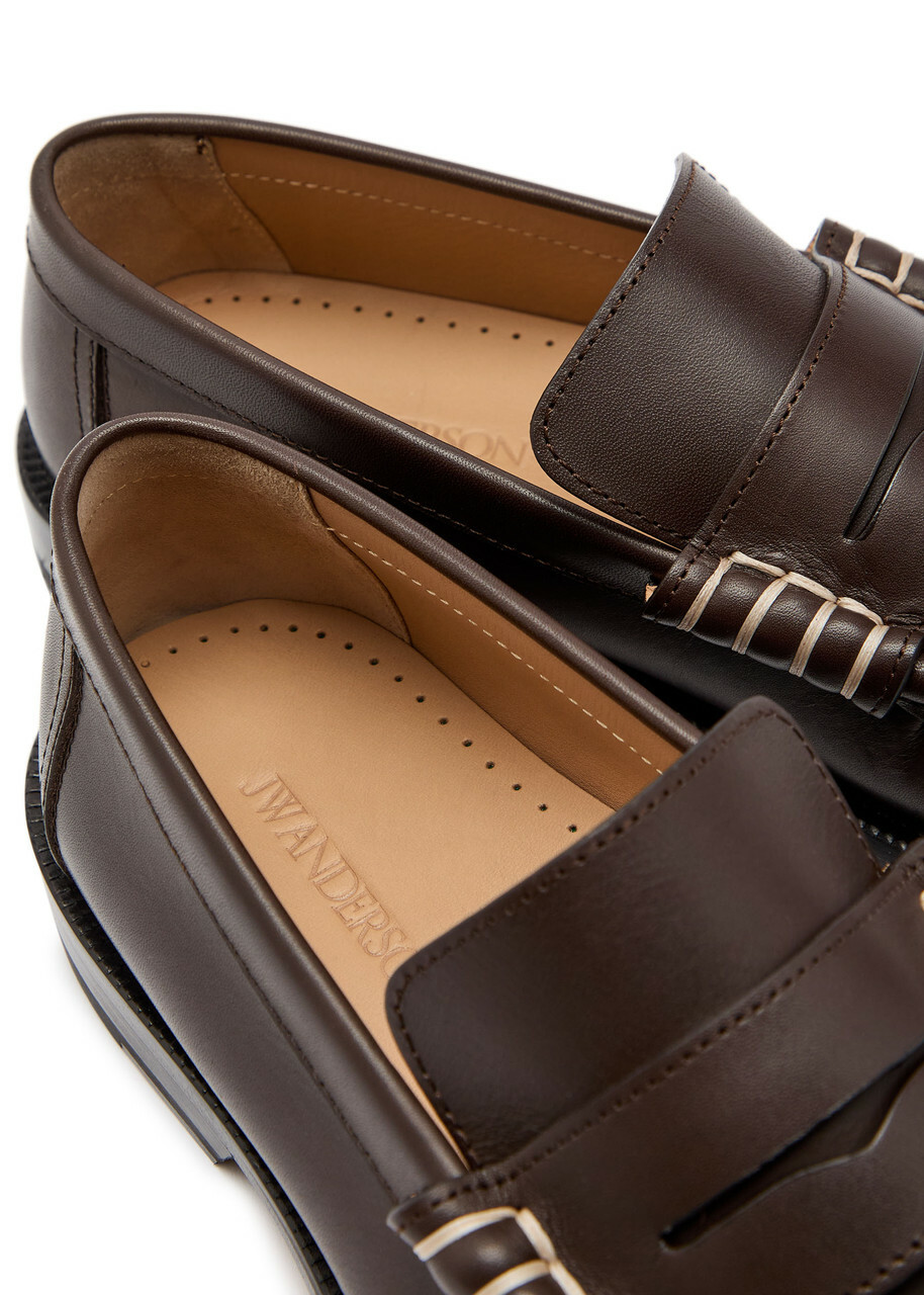 JW Anderson Leather Loafers Brown