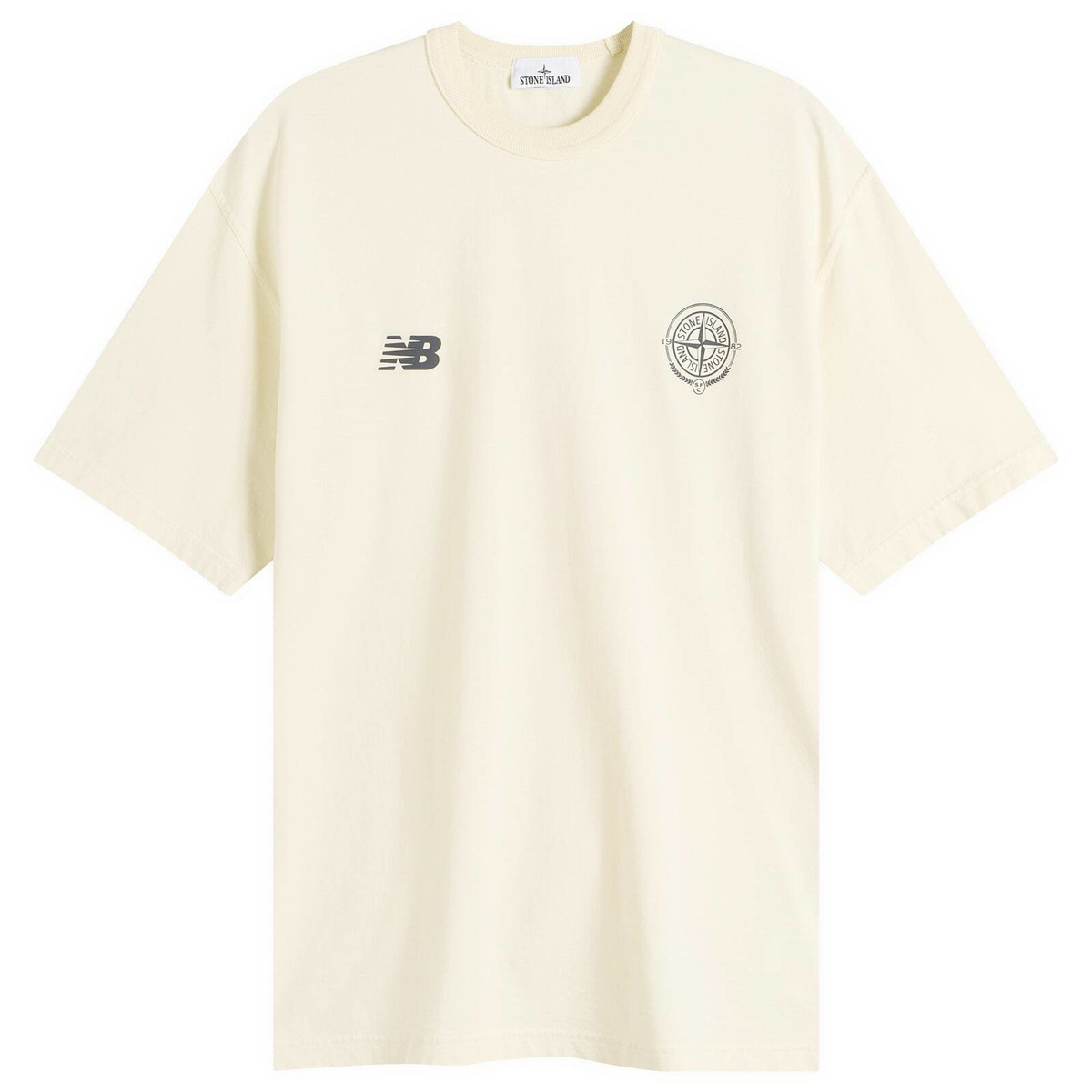 Stone Island Men's x New Balance T-Shirt in Ivory