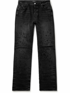AMIRI - Shotgun Straight-Leg Distressed Jeans - Black